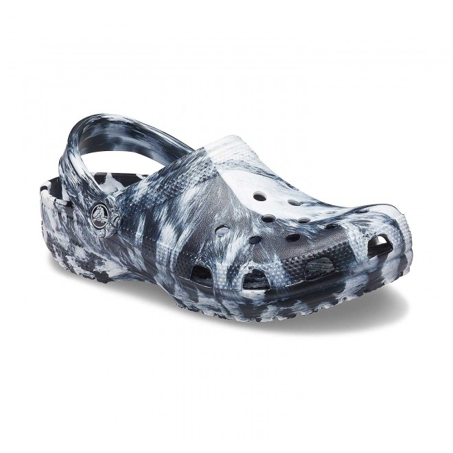 Crocs Men White-Black Casual Clogs (SKU: 118-206867-103-10)