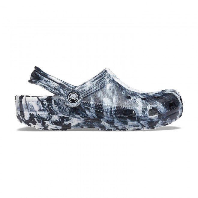 Crocs Men White-Black Casual Clogs