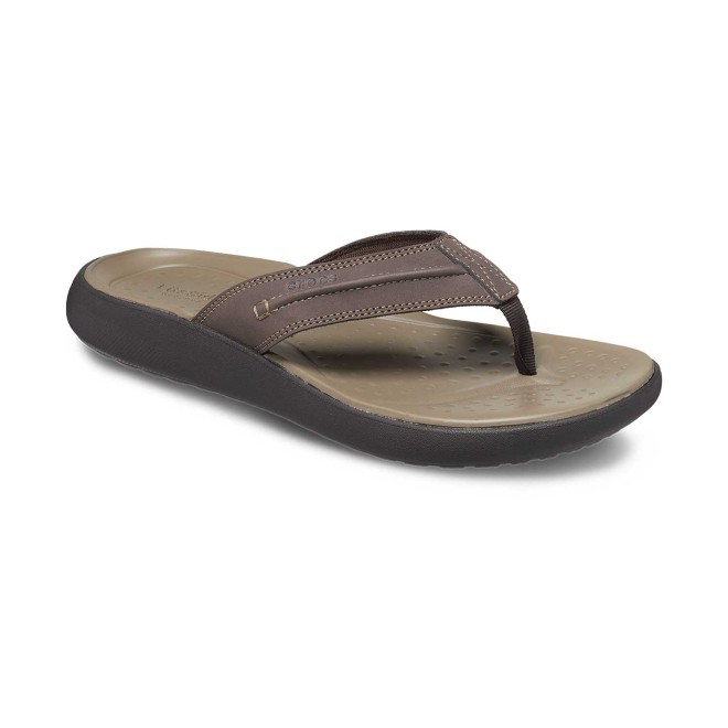 Crocs Men Espresso Casual Flip Flops (SKU: 118-209332-206-7)