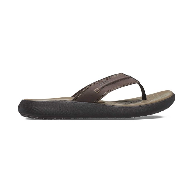Crocs Men Espresso Casual Flip Flops
