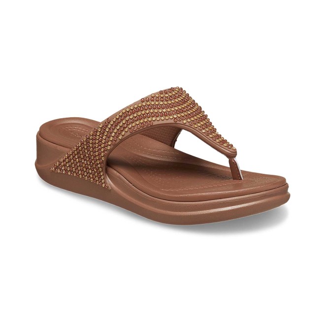 Crocs Women Bronze Casual Slippers (SKU: 118-209916-854-5)