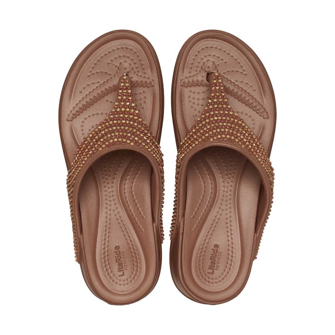 Crocs Women Bronze Casual Slippers (SKU: 118-209916-854-5)