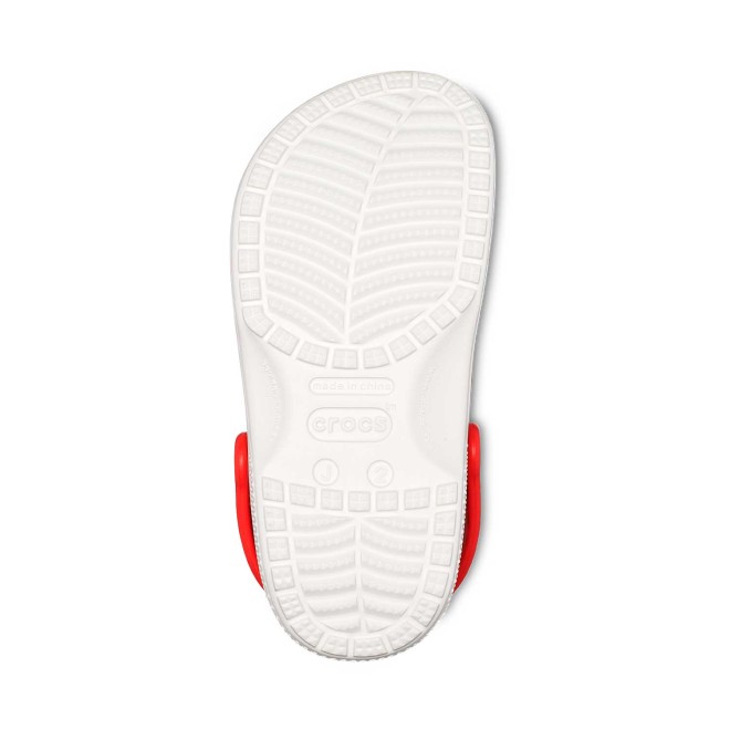 Crocs Kids-Girls White-Multi Casual Clogs (SKU: 127-207739-94S-2)