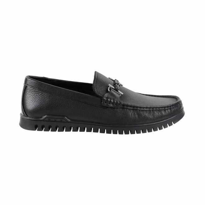J.Fontini Men Black Casual Loafers (SKU: 14-1085-11-40)