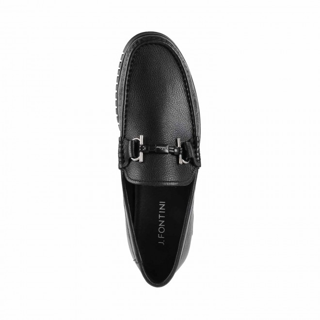 J.Fontini Men Black Casual Loafers (SKU: 14-1085-11-40)