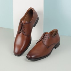 J.Fontini Men Tan Formal Lace Ups