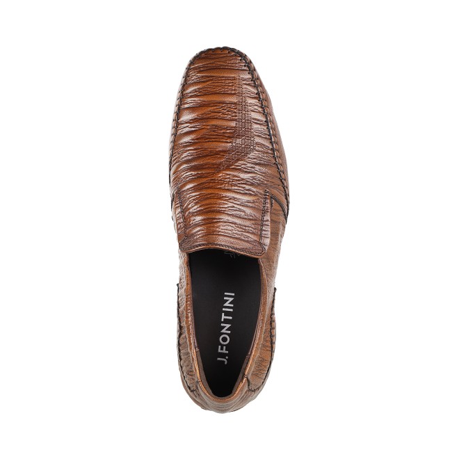 J.Fontini Men Tan Ethnic Moccasin (SKU: 14-110-23-40)