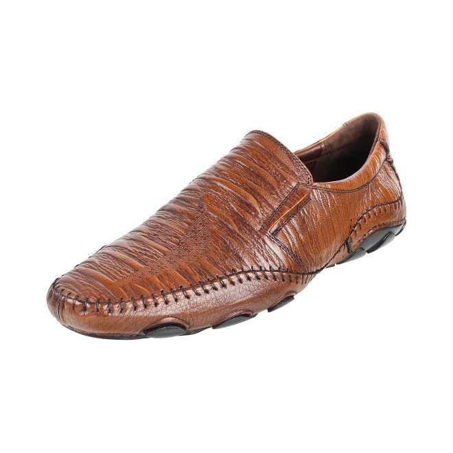J.Fontini Men Tan Ethnic Moccasin (SKU: 14-110L-23-46)