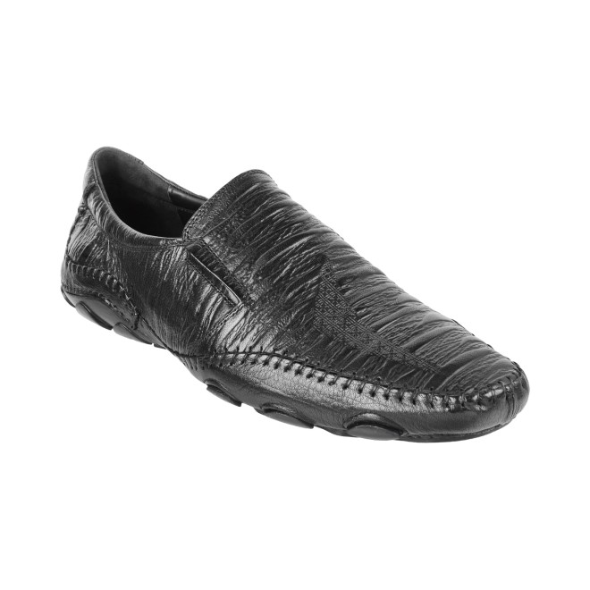 Men Black Ethnic Moccasin