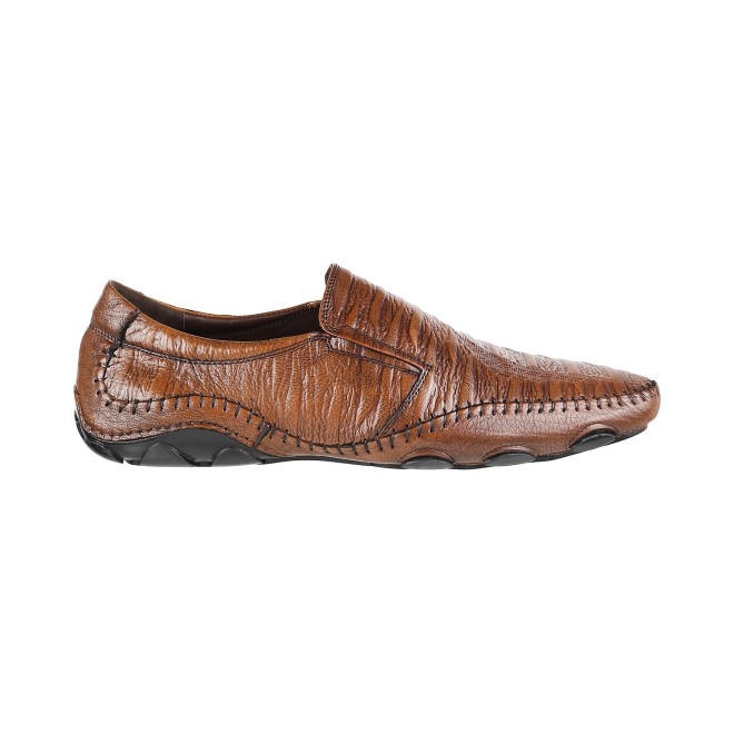 J.Fontini Men Tan Ethnic Moccasin (SKU: 14-110L-23-46)