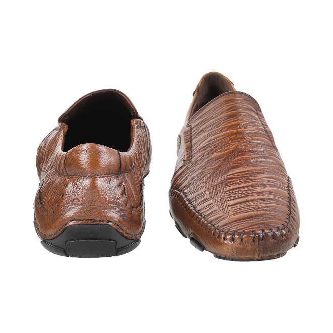 J.Fontini Men Tan Ethnic Moccasin (SKU: 14-110L-23-46)