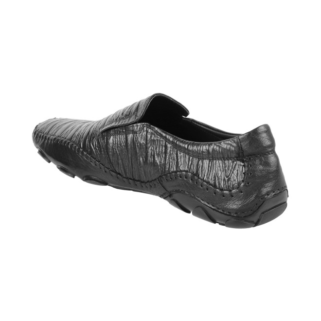 J.Fontini Men Black Ethnic Moccasin (SKU: 14-110L-11-46)