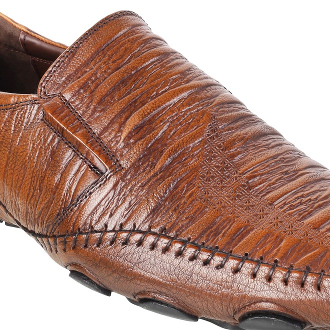 J.Fontini Men Tan Ethnic Moccasin (SKU: 14-110L-23-46)