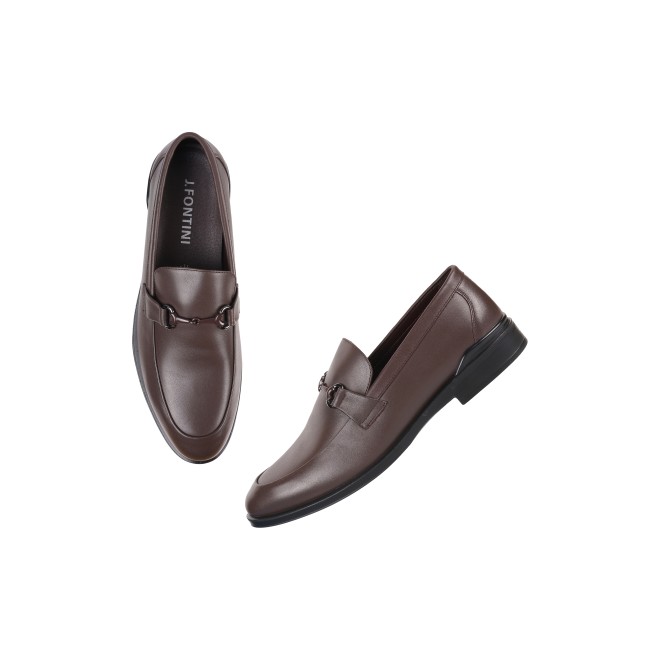 J.Fontini Men Brown Formal Moccasin (SKU: 14-1141L-12-46)