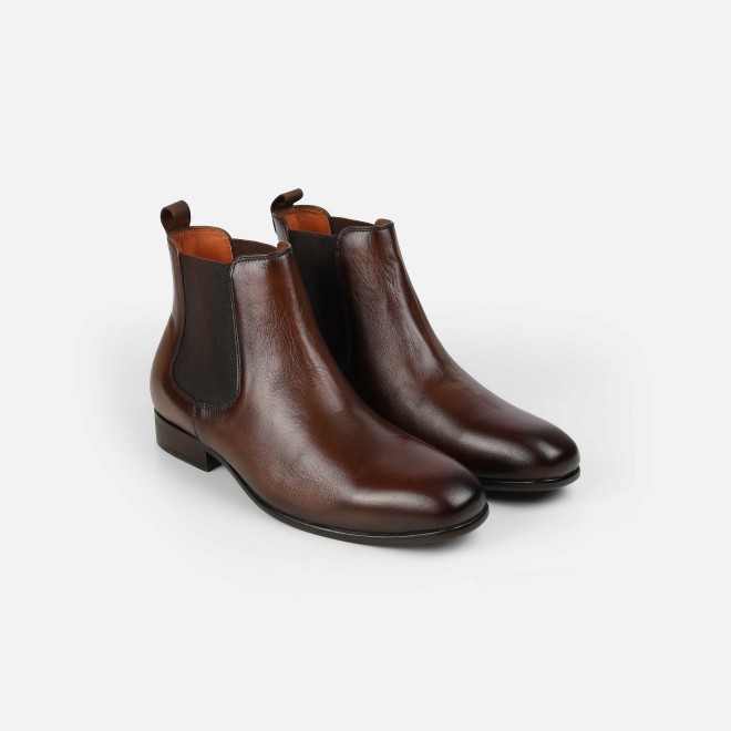 J.Fontini Men Tan Formal Boots (SKU: 14-1203-23-40)