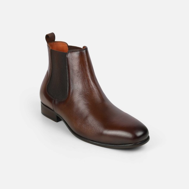 J.Fontini Men Tan Formal Boots (SKU: 14-1203-23-40)