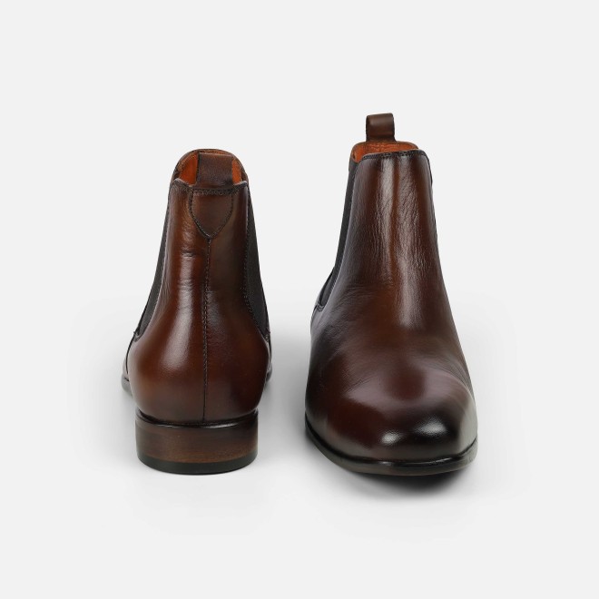 J.Fontini Men Tan Formal Boots (SKU: 14-1203-23-40)