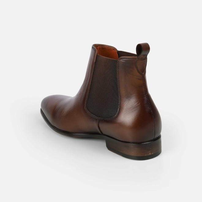 J.Fontini Men Tan Formal Boots (SKU: 14-1203-23-40)