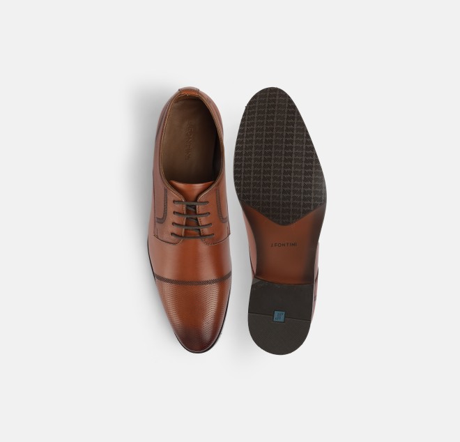 J.Fontini Men Tan Formal Oxford (SKU: 14-1204-23-41)