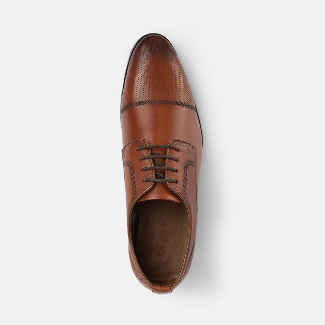 J.Fontini Men Tan Formal Oxford (SKU: 14-1204-23-41)
