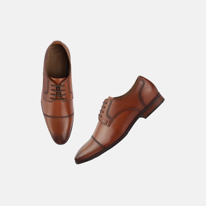 J.Fontini Men Tan Formal Oxford (SKU: 14-1204-23-41)