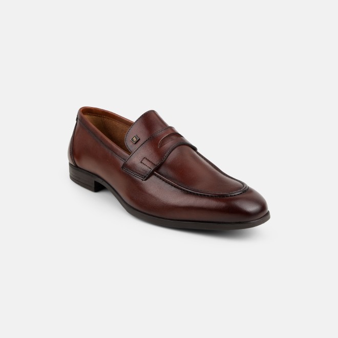 J.Fontini Men Tan Formal Moccasin