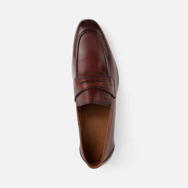 J.Fontini Men Tan Formal Moccasin (SKU: 14-1237-23-39)