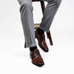 J.Fontini Men Tan Formal Lace-Up