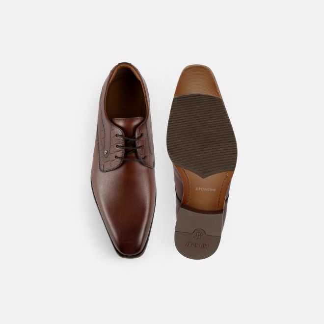 J.Fontini Men Tan Formal Lace-Up (SKU: 14-1238-23-44)