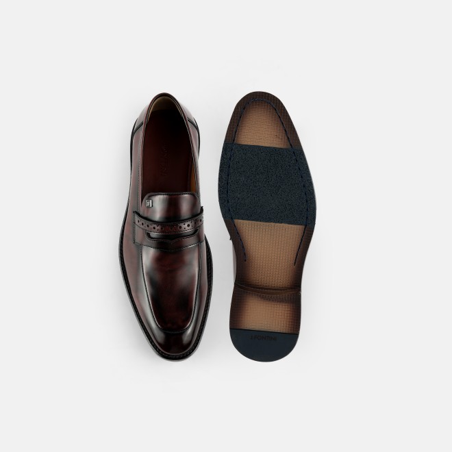 J.Fontini Men Wine Formal Slip-Ons (SKU: 14-1240-58-41)
