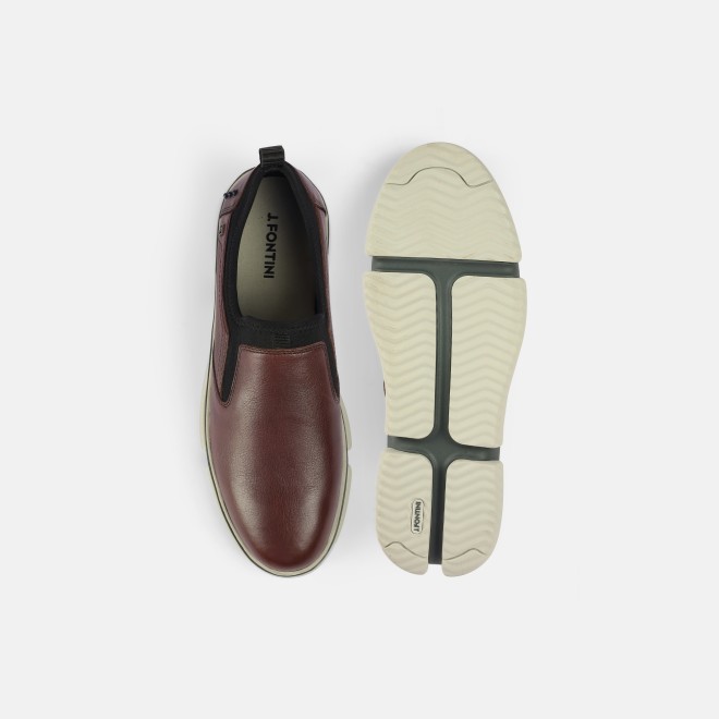 J.Fontini Men Wine Casual Moccasin (SKU: 14-1257-58-41)