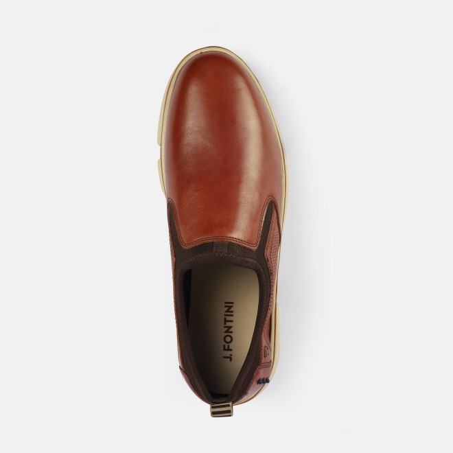 J.Fontini Men Tan Casual Moccasin (SKU: 14-1257-23-41)