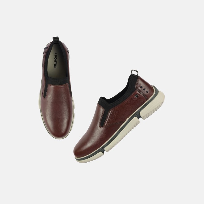 J.Fontini Men Wine Casual Moccasin (SKU: 14-1257-58-41)