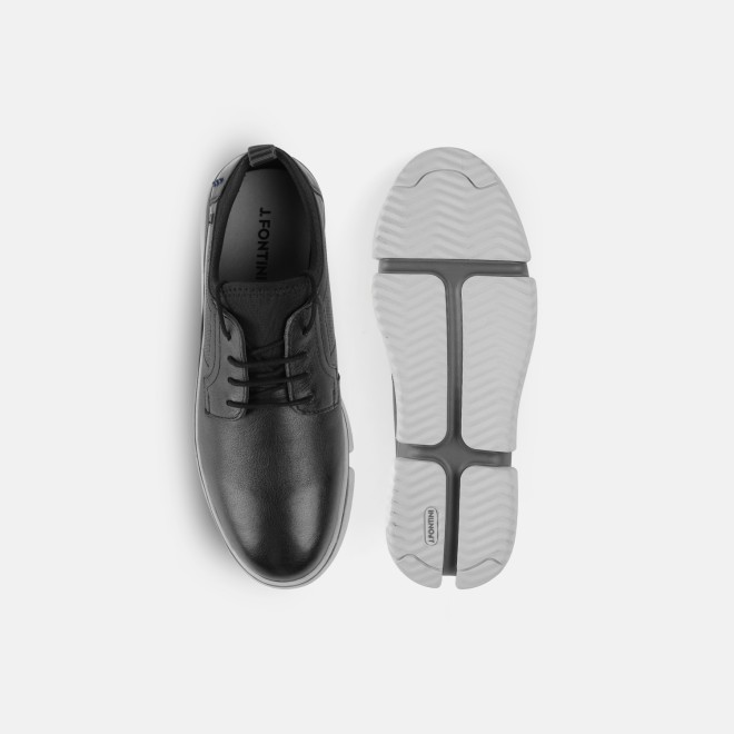 J.Fontini Men Black Casual Lace Up (SKU: 14-1258-11-39)