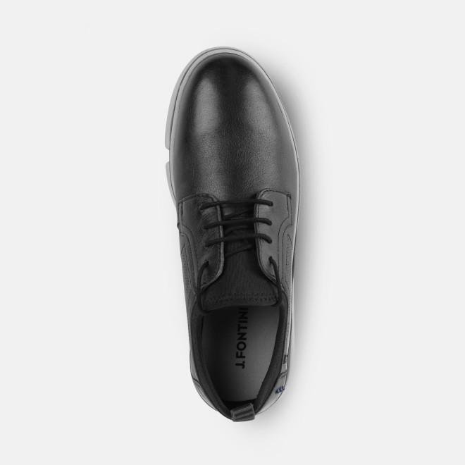 J.Fontini Men Black Casual Lace Up (SKU: 14-1258-11-39)