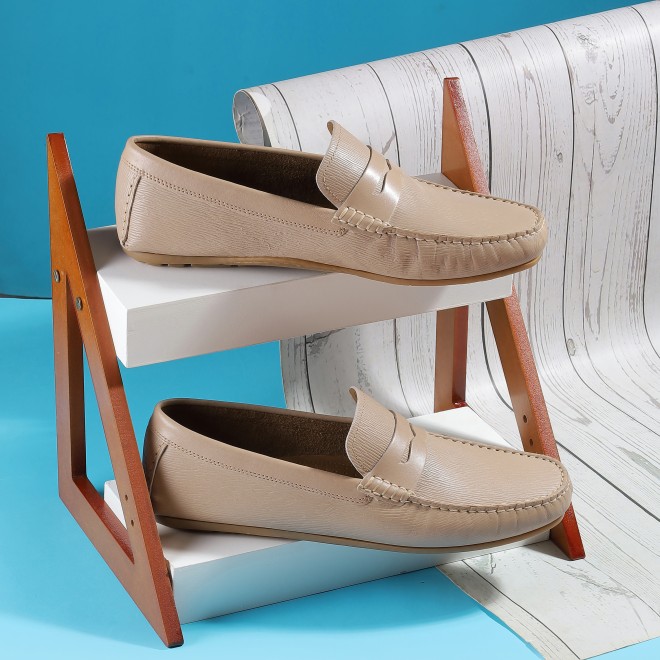 J.Fontini Men Beige Casual Loafers