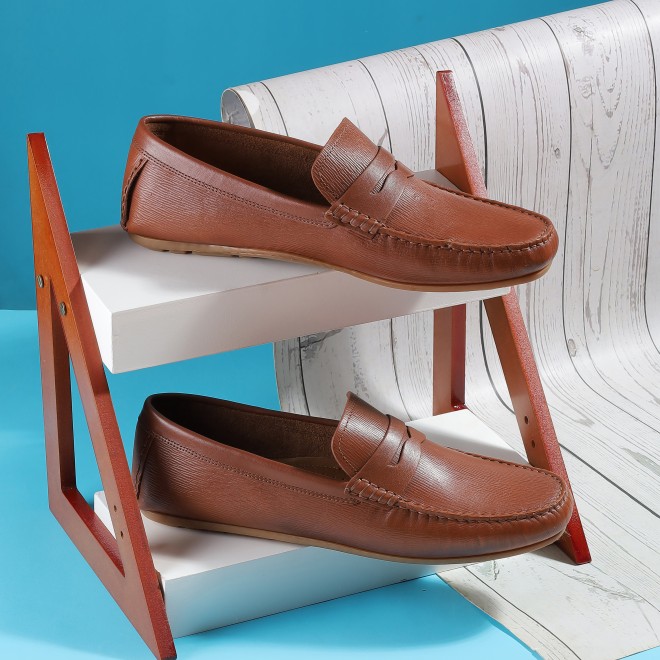 J.Fontini Men Tan Casual Loafers