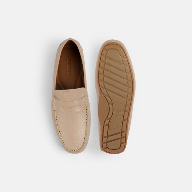 J.Fontini Men Beige Casual Loafers (SKU: 14-1262-20-41)