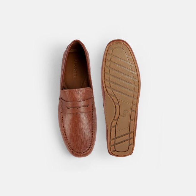 J.Fontini Men Tan Casual Loafers (SKU: 14-1262-23-40)
