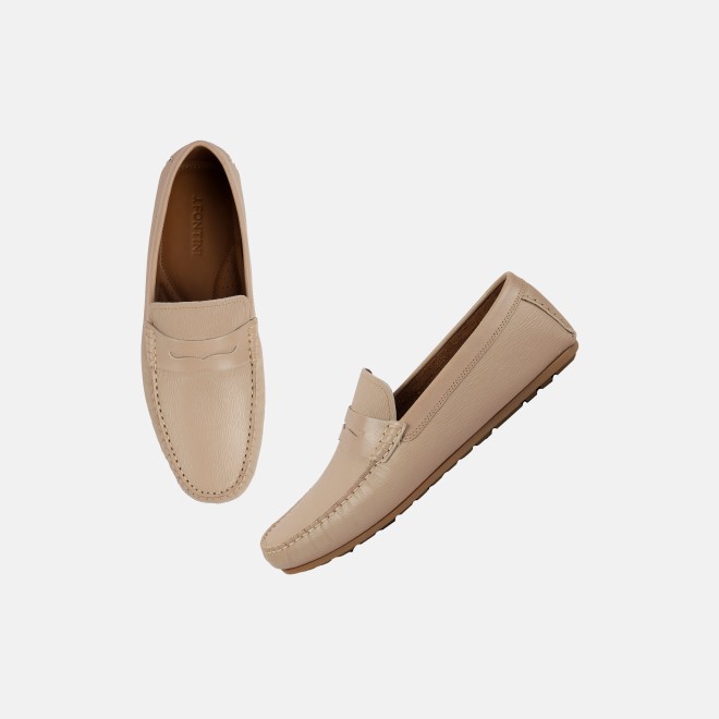 J.Fontini Men Beige Casual Loafers (SKU: 14-1262-20-41)