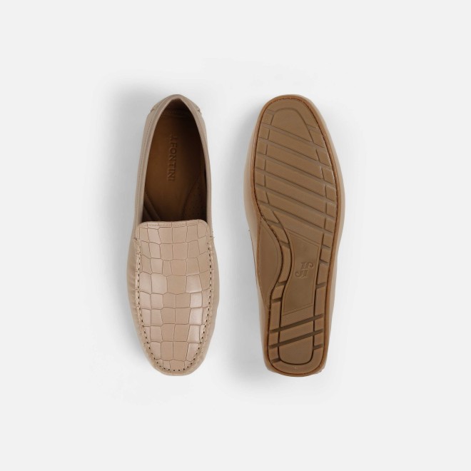J.Fontini Men Beige Casual Loafers (SKU: 14-1273-20-40)