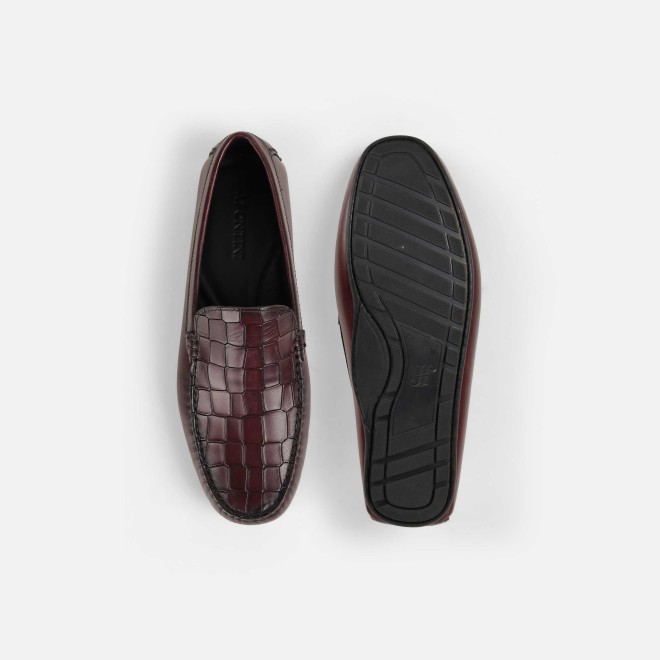 J.Fontini Men Wine Casual Loafers (SKU: 14-1273-58-40)
