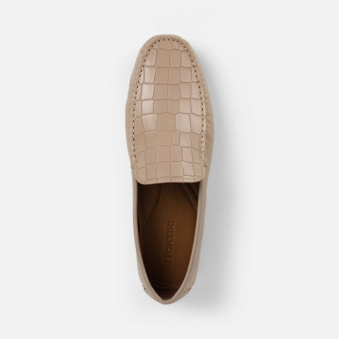 J.Fontini Men Beige Casual Loafers (SKU: 14-1273-20-40)
