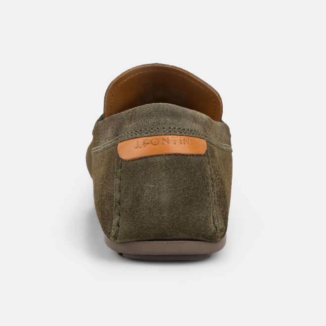J.Fontini Men Olive Casual Loafers (SKU: 14-1278-49-39) J.Fontini Men Olive Casual Loafers (SKU: 14-1278-49-39)