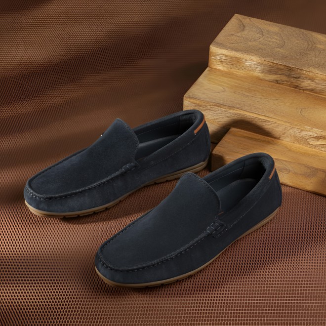 J.Fontini Men Blue-navy Casual Loafers
