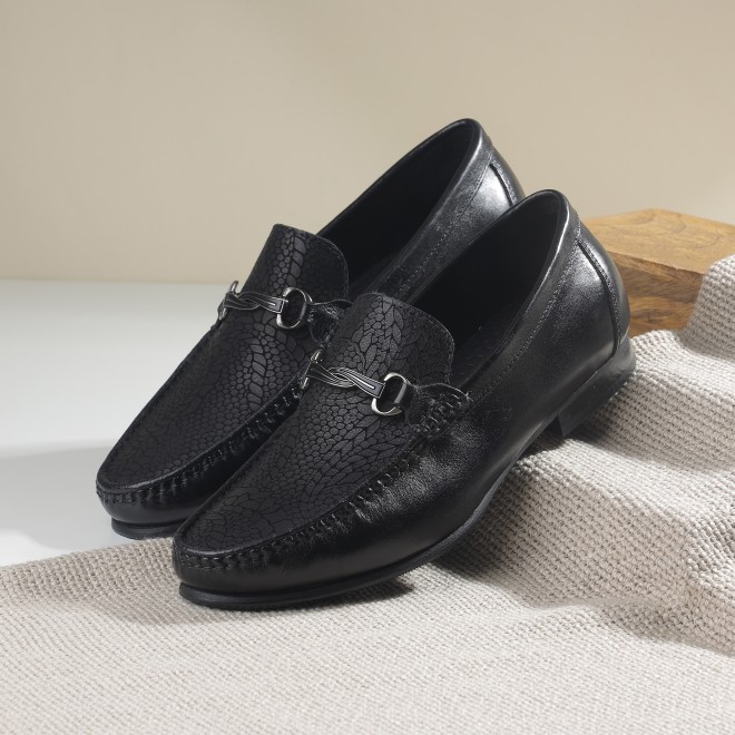 J.Fontini Men Black Formal Moccasin (SKU: 14-1324-11-40)