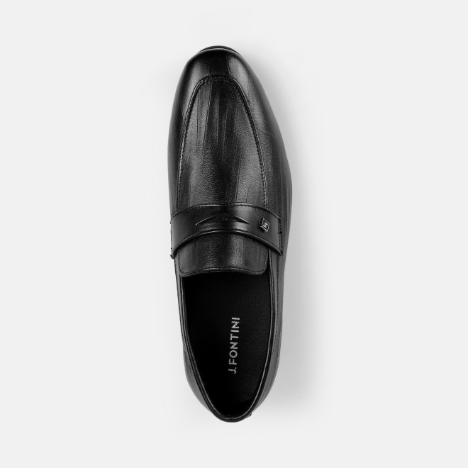 J.Fontini Men Black Formal Moccasin (SKU: 14-1344-11-40)