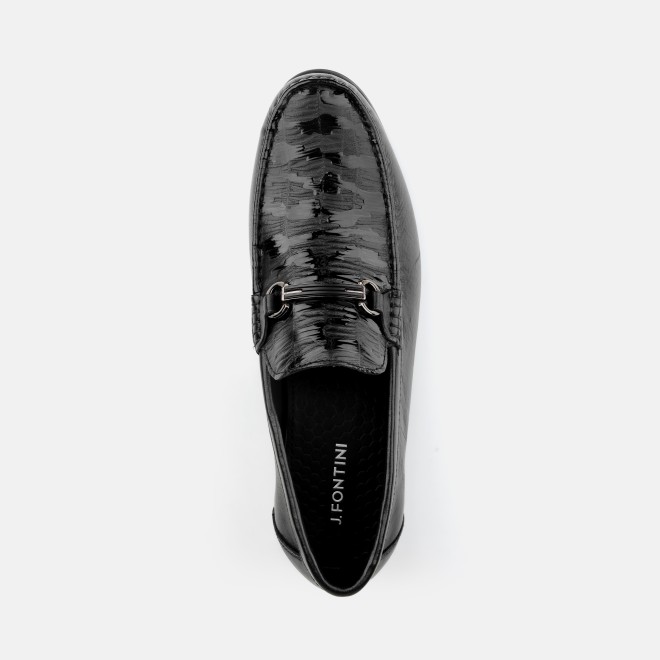 J.Fontini Men Black Formal Moccasin (SKU: 14-1347-11-40)