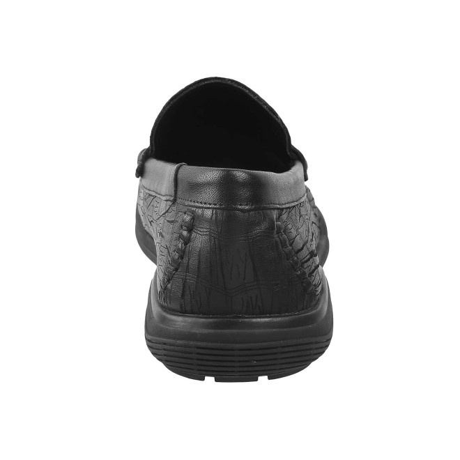 J.Fontini Men Black Casual Loafers (SKU: 14-1370-11-40)