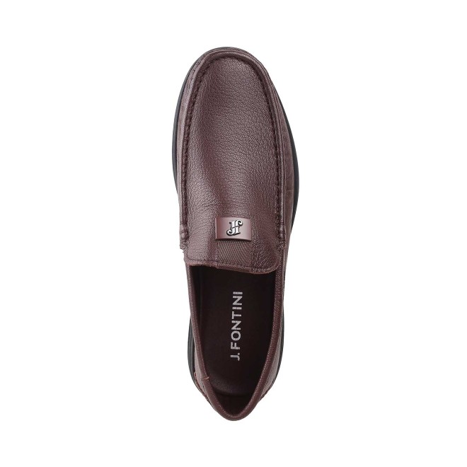 J.Fontini Men Brown Casual Loafers (SKU: 14-1371-12-40)